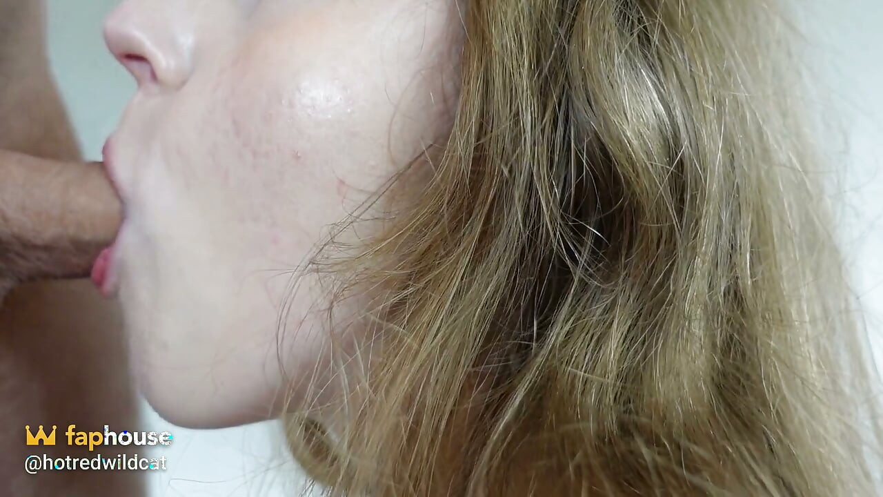Vorhautfetisch Und Nahaufnahme Blowjob Mit Sperma Im Mund