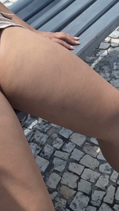 A day of relaxed panties and cameltoe displayed | Clip 1