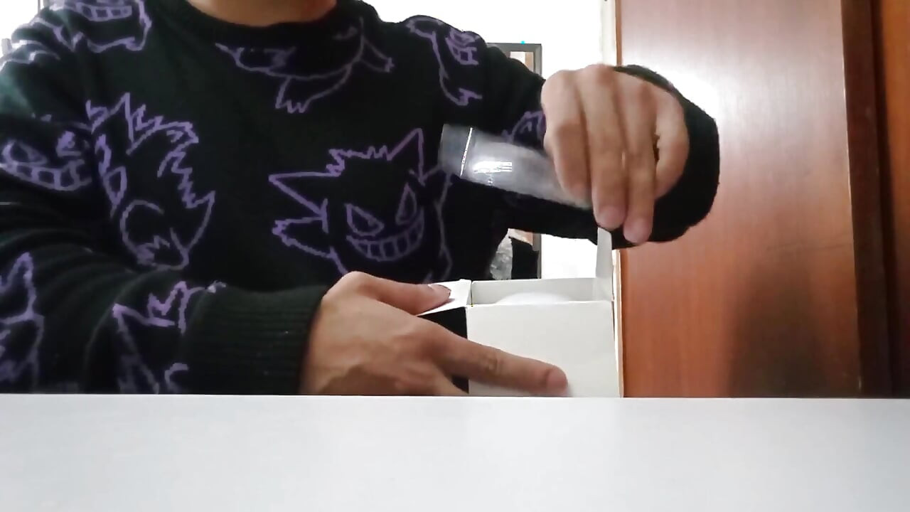 Straight Guy Unboxes Sex Toy and Ends up Cumming Three Times with It