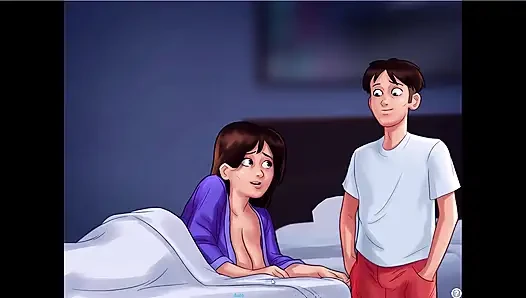 Yaz mevsimi efsanesi - Johannes ve bayanlar bottelde oynaşıyor ... Erik ve Johannes Bayan Johnson'ı sikiyor.