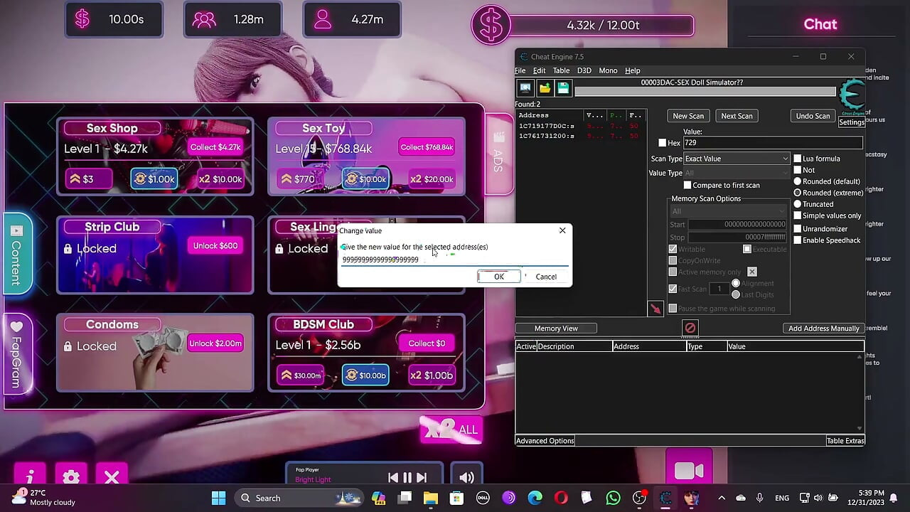Jeu de poupée sexuelle, jeu porno, partie 5, jeu de nu