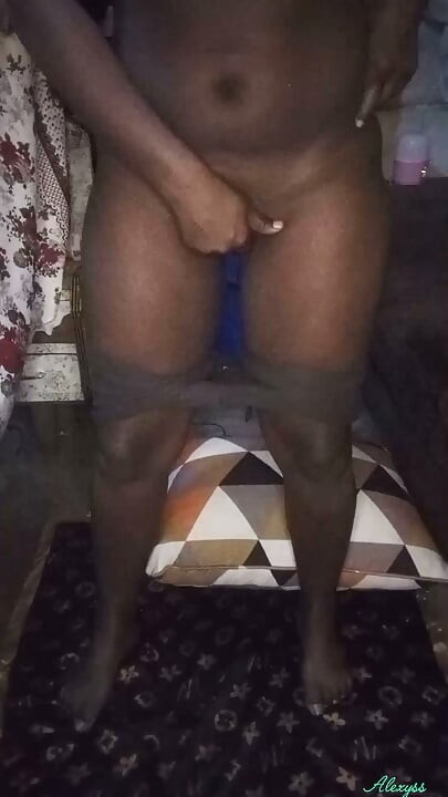 Hot Ebony Babe on Yoga