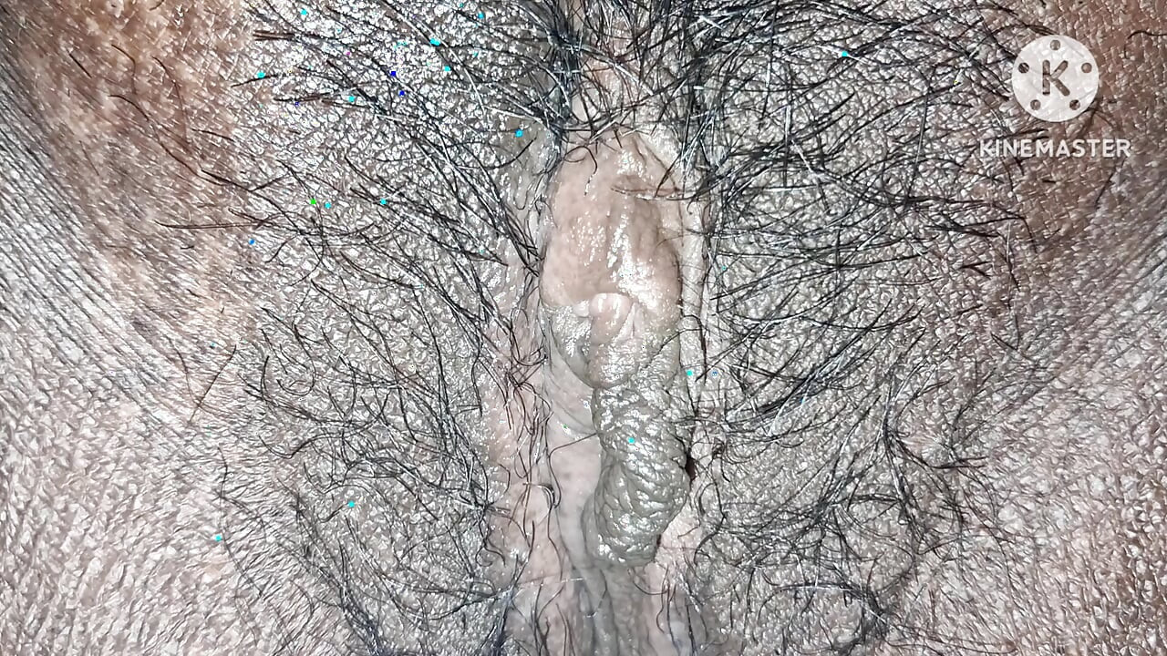 A Indian housewife playing with her husband cock