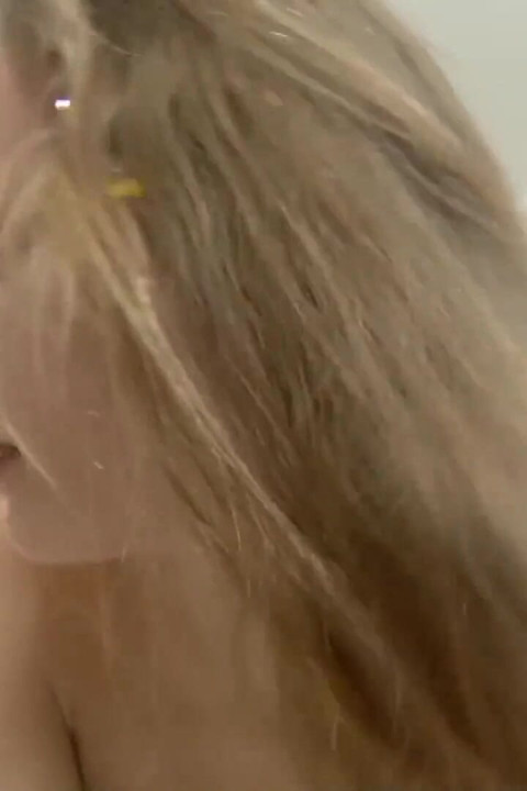 Sexy blonde teeny getting it from the back