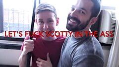 two stepdaddies fuck young man
