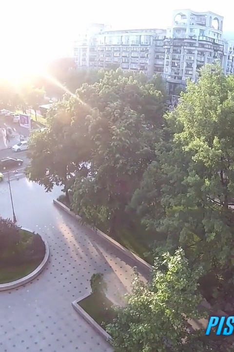 Smoking and pissing on balcony