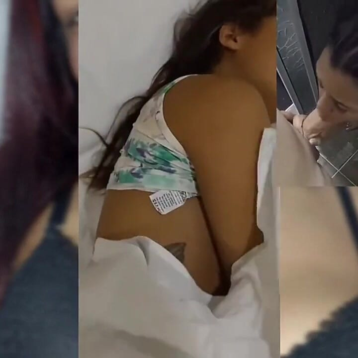 18 year old brunette big saggy tits from New York United States fucking her stepbrother's hot dick