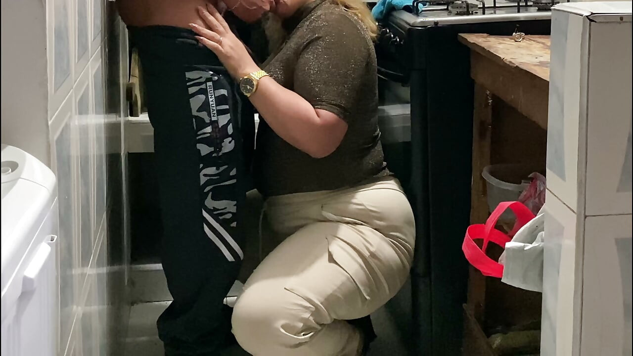Blowjob In The Kitchen My Friend's Wife