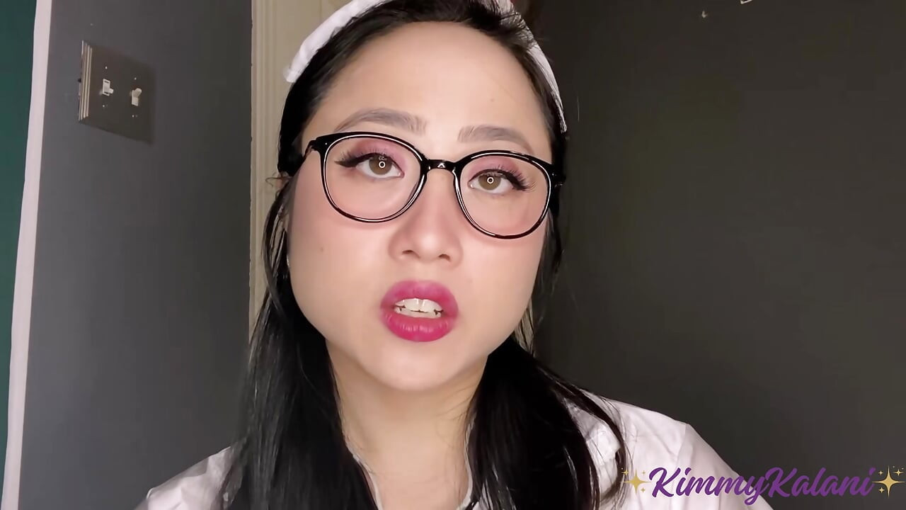 意地悪なアジア人看護師があなたの精子サンプルを調べる - ASMR JOI