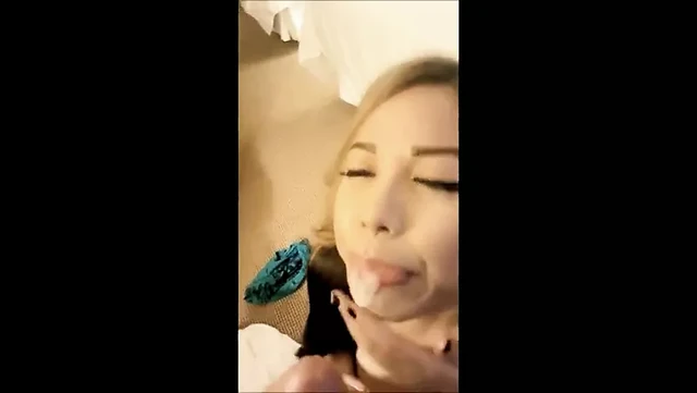 Blowjob And Cum on My Asian Face