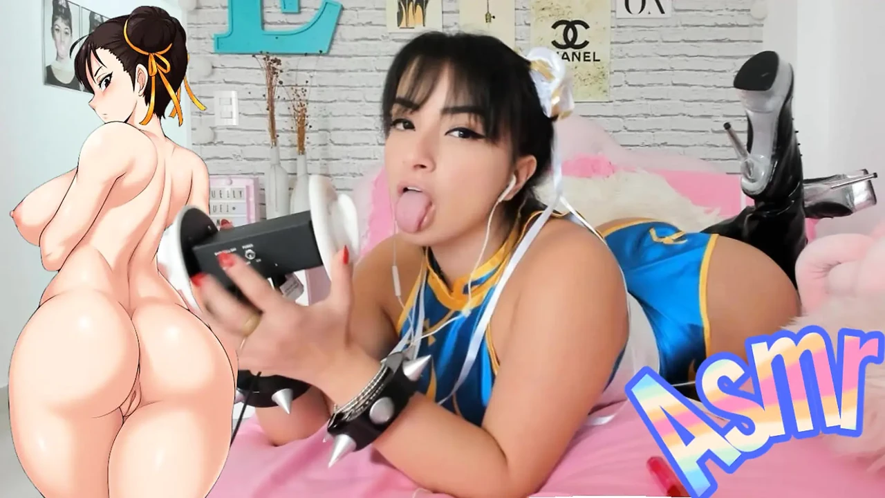 ASMR PORN INTENSE CHUN LI COSPLAY EMANUELLY RAQUEL EAR LICKING AHEGAO BLOWJOB AND TITSFUCK