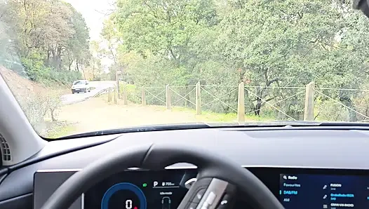 Neighbor On Roller Skates Has PUBLIC Sex In The Car