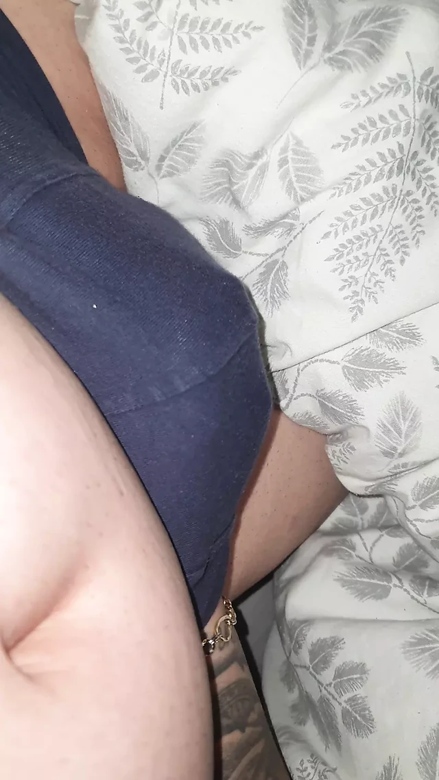 Married Step Mom almost caught with hand into step son pants touching his cock