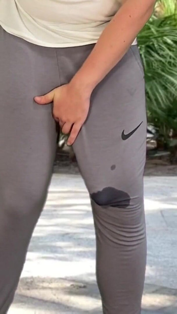 Unforgettable moment from "Monster cock in grey sweatpants public flash cum"