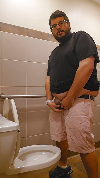 Big Bear Pissing Compilation with Cum
