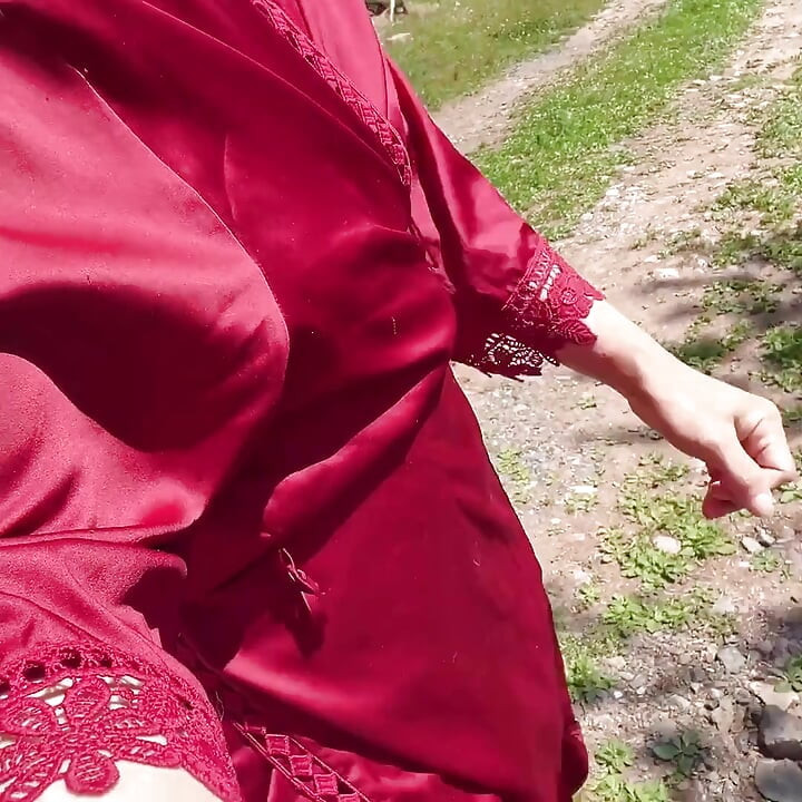 Pissing Outside Near Grape Tree