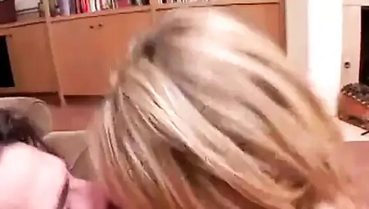Sexy blonde gets her pussy and ass licked and fucked by a horny guy