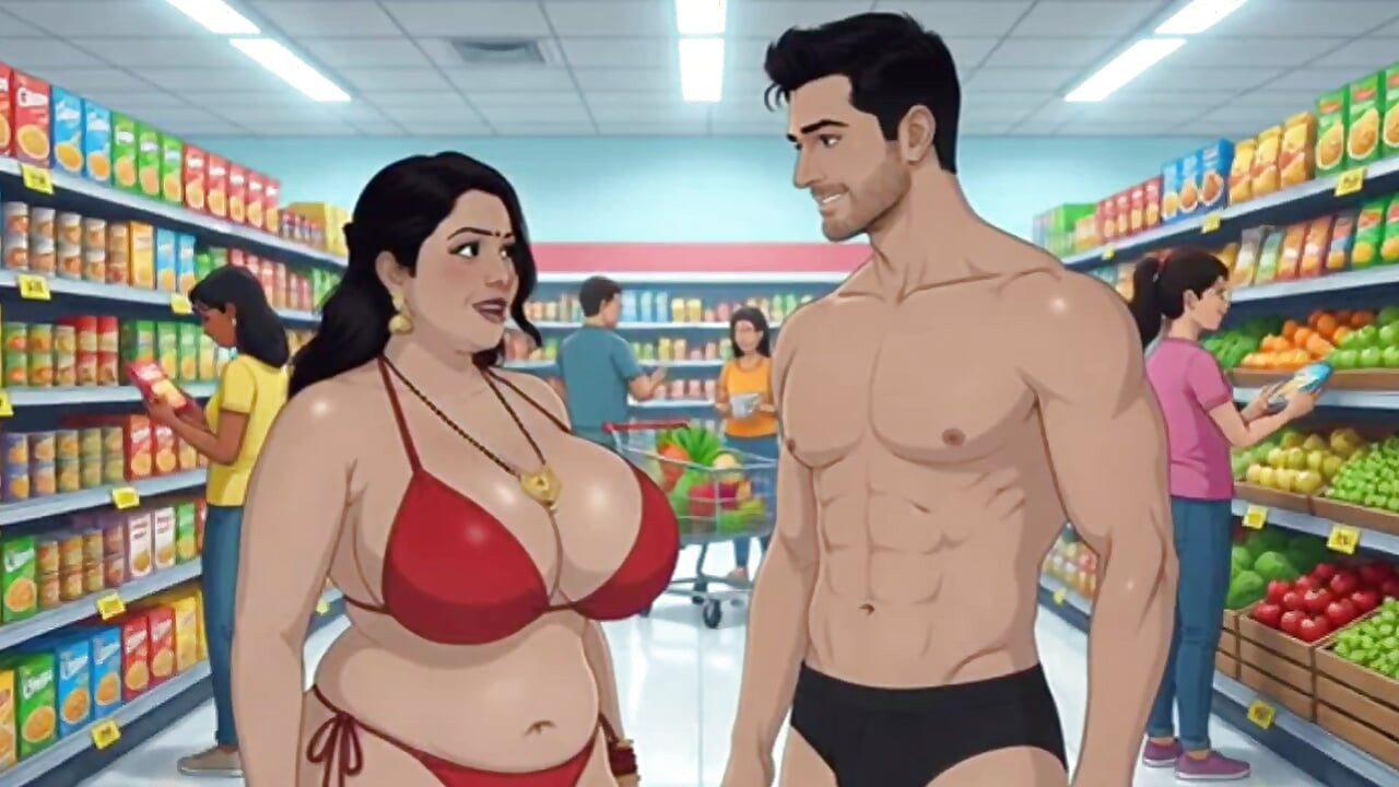 Desi geile Indische vrouw animatievideo met Hindi-audio