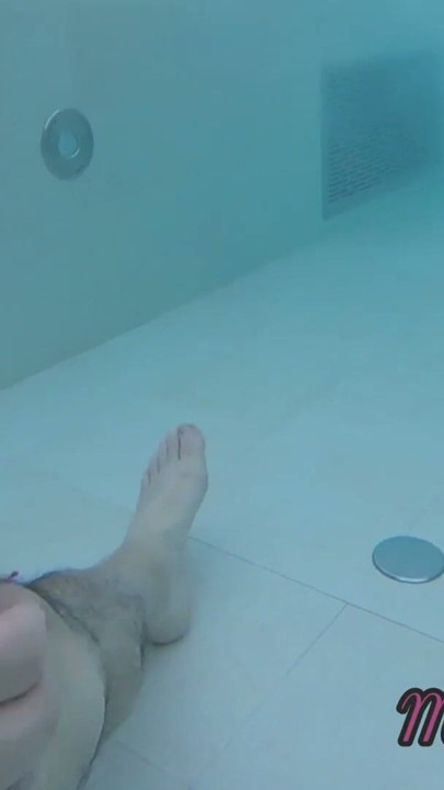Flashing my dick in front of a young girl in public pool and helps me masturbate - it's very risky with people near | Clip 3