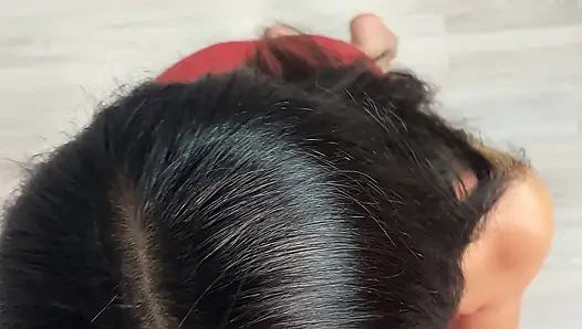 My girlfriend deepthroats and sucks my balls in a swimsuit - Pantera Nika