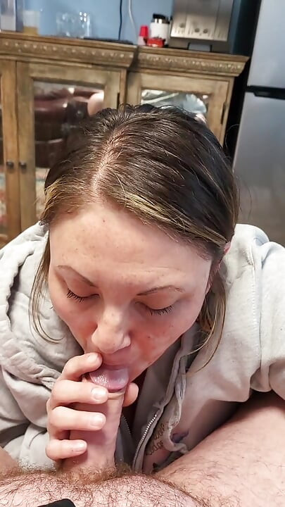 Works so hard for the cum beautiful passionate sexy milf loves cum and cumming cums again and again sucking his cock so good