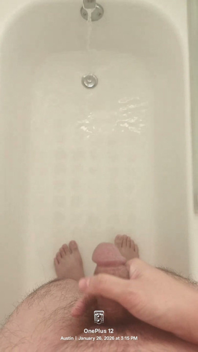 Brief Moments Jacking Off in the Bathtub Solo Clips