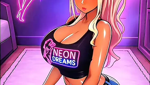 NEON DREAMS - BLUE HAIRED VIXEN