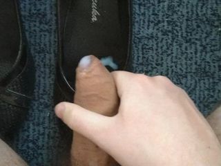 Cum in step mom's smelly shoes