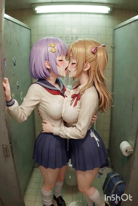Uczennica całuje kompilację anime Cosplay