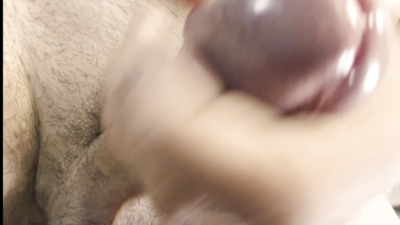 Big Uncut Cock Solo Man masturbation