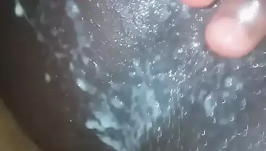 Crazy black Africa man cums all over my asshole.
