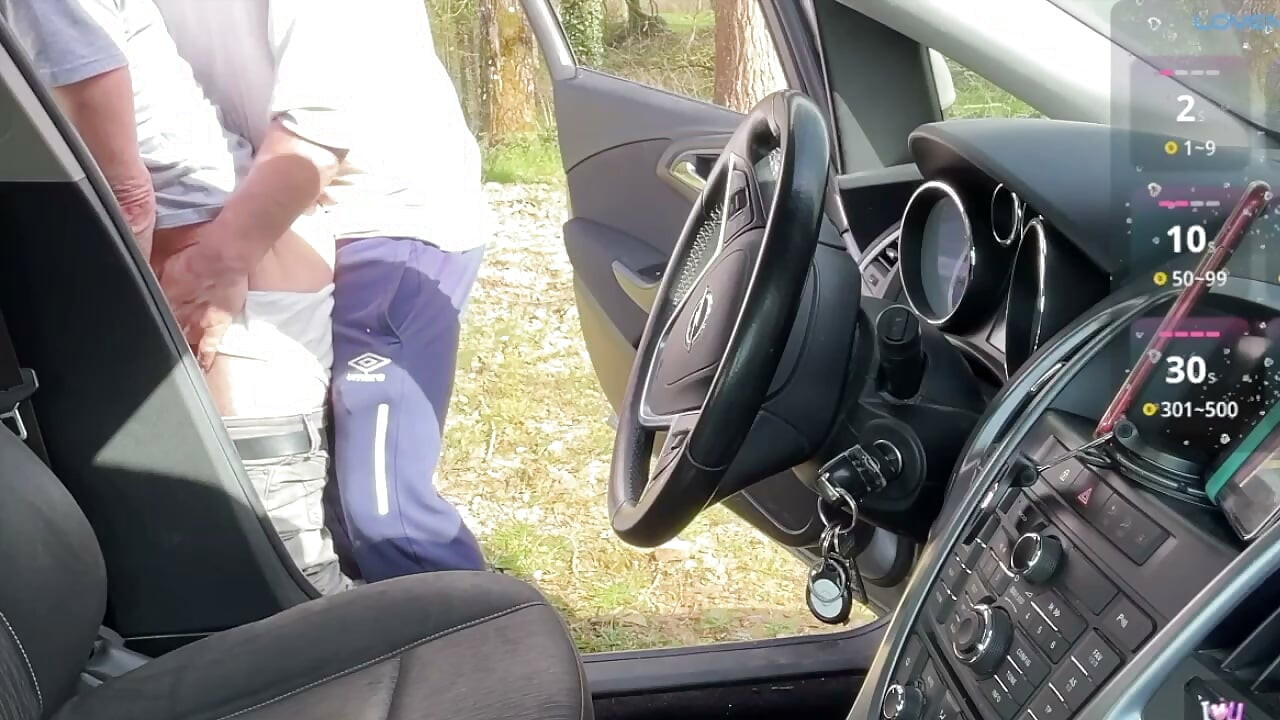 Parked Car Blowjob with Pants Down