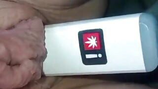 Hot Redhead Girl Smokes Dabs Pen Out of Her Pussy and Cums