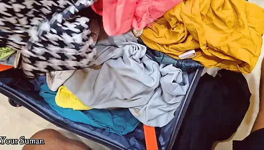 Evi temizlerken üvey anneyle oyun oynuyor