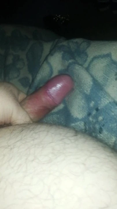 Fat guy moaning Cumming on bed - cumshot 11