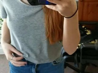 German Leonie shows her perfect clit 18 years old