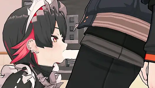 =Zenless Zone Zero= Ellen Joe x Wise: Riskanter Sex in Der Öffentlichkeit in McDonalds (4K)