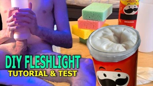 Diy pocket amcık eğitimi ve test - sünger yöntemi - ev eşyalarıyla süper kolay ultra gerçekçi ev yapımı fleshlight