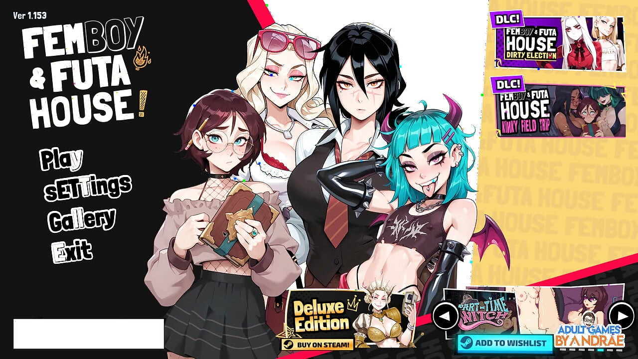 Femboy Futa House Gameplay Part 1 - Starting Life at the College of Magical Arts