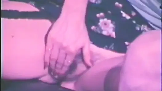 Sexy blowjob in retro-action