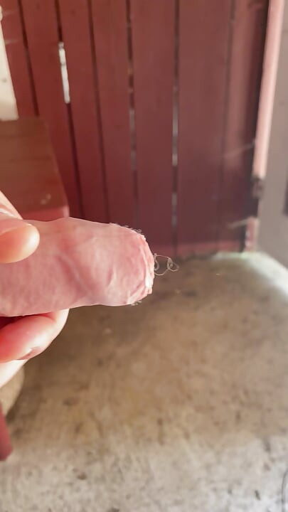 Cumshot outside