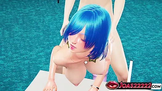 Wet Secretary Elisa in 3D Hentai - Legs-Up POV Missionary Fuck for Her Wet Pussy Plus Desk Doggystyle Ending in Creampie
