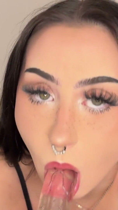 i love deepthroating my 12 inch dildo and playing with my ass and pussy | Clip 1