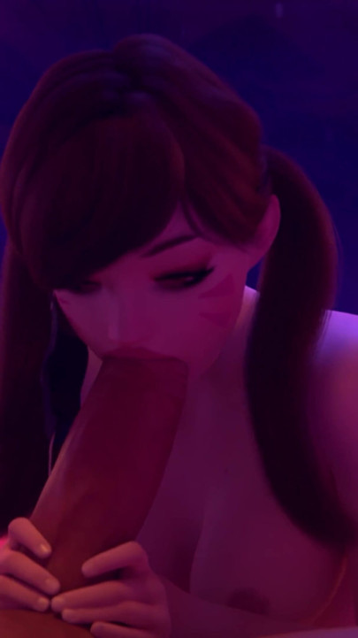 D.va Bad Girl Club Night Shift - Clients Creampie Fuck - Overwatch 3D Hentai