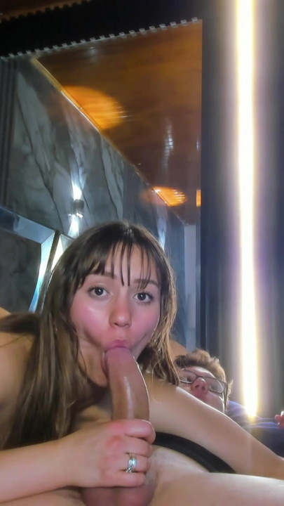 My girlfriend addicted to my cock jumping on top in reverse.
