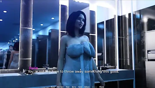 Milf-mädchen fickt riesigen schwanz im fitnessstudio-badezimmer und cowgirl-sex-creampies