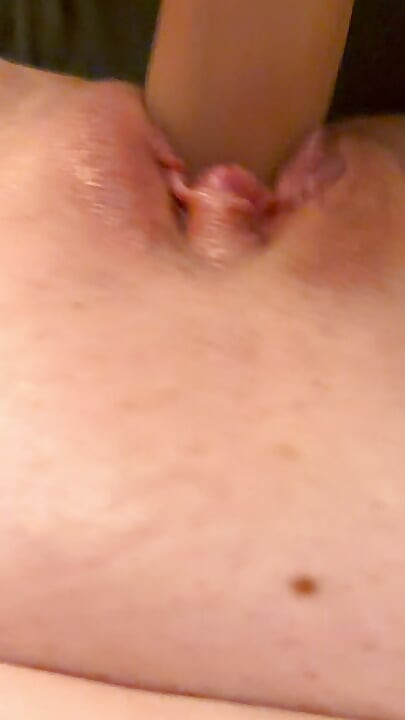 hand held close up of wet perfect pussy