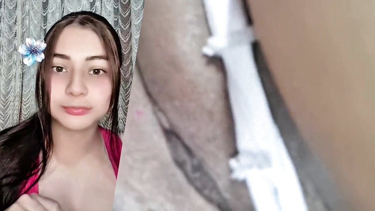 Cute girl shows her face as she jumps on her boyfriend's cock