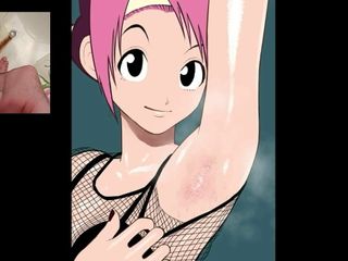 Anime sop - stříkání na dívčí podpaží