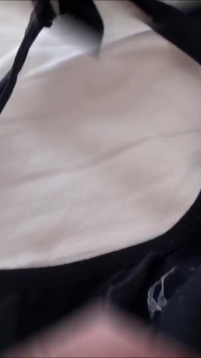 Powerful moment from "Found a stranger's Thong and String in the woods and covered them in my cum"